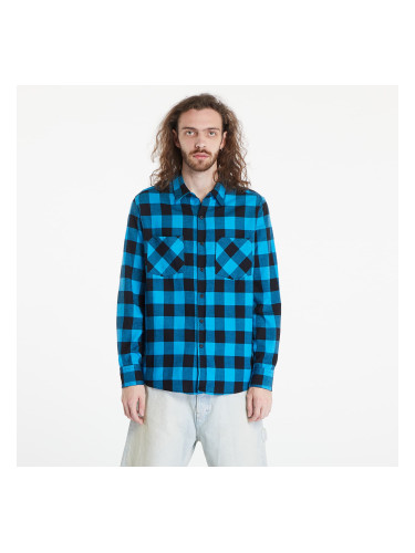 Риза Urban Classics Checked Flanell Shirt Black/ Blue S