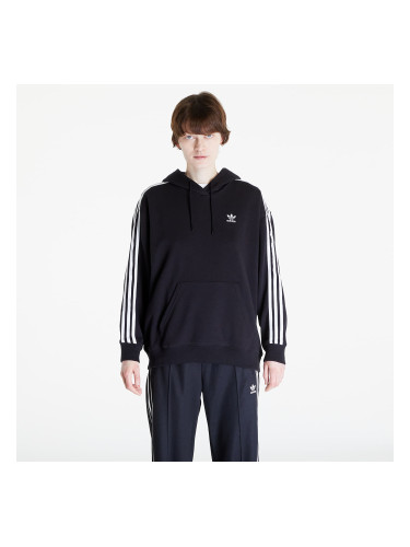 Суитшърт adidas 3 Stripes Hoodie Os Black XXS