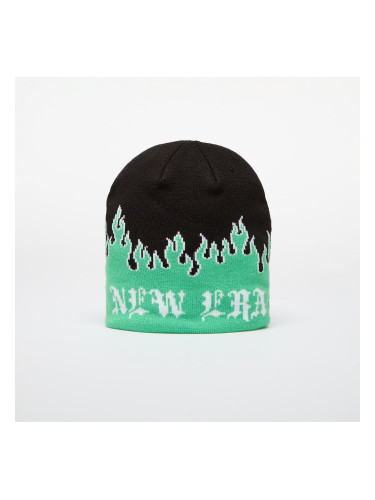 Шапка New Era Knit Thin Flame Skull Knit Island Green Universal