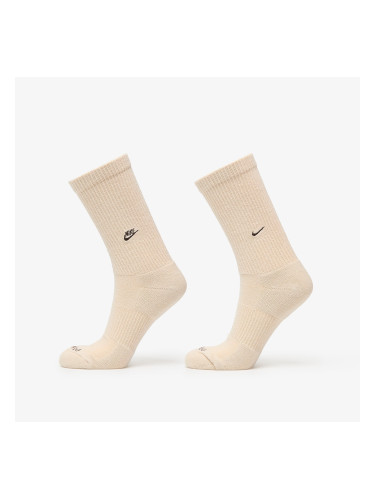 Nike Everyday Cushioned Crew Socks 2-Pack Sanddrift/ Earth S