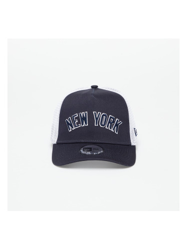 Шапка New Era New York Yankees Team Script Trucker Cap Navy/ Optic White Universal