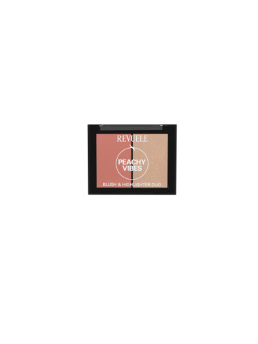 Revuele Blush & Highlighter Duo - Peachy Vibes