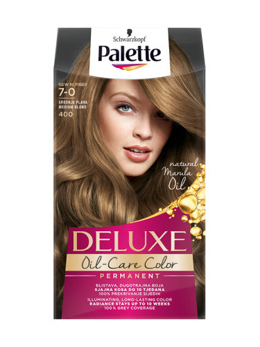 Schwarzkopf Palette боя за коса - Deluxe - 7-0 Medium Blond