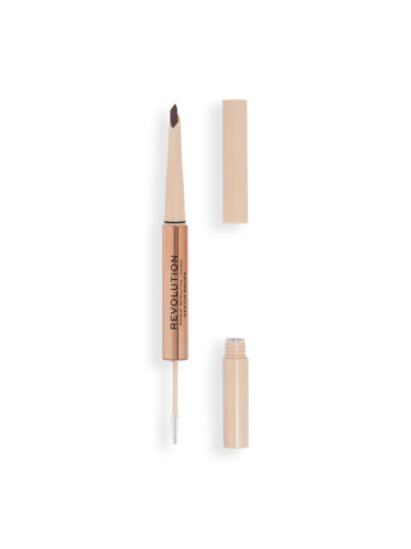 Revolution Fluffy Brow Filter Duo - средно кафяв