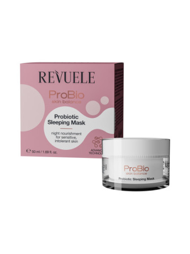 Revuele пробиотична нощна маска за лице - ProBio Skin Balance Probiotic Sleeping Face Mask