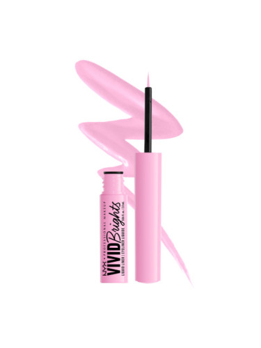 NYX Professional Makeup Vivid Brights Colored Liquid Eyeliner - Sneaky Pink (VBLL09)