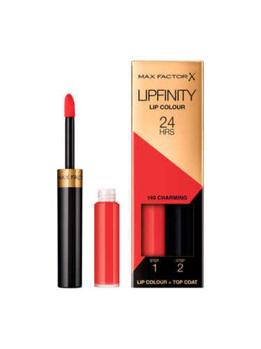 Дълготрайно червило Max Factor Lipfinity в 2 стъпки - 140 Charming