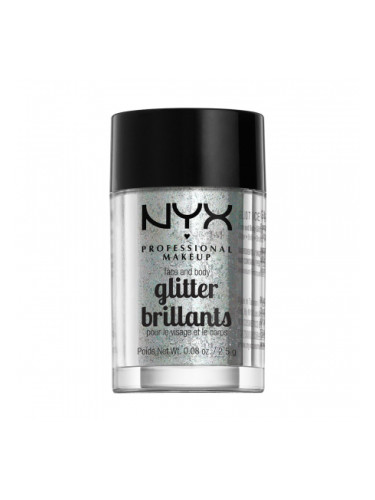 NYX Professional Makeup блясък за лице и тяло - Face & Body Glitter – Ice (GLI07)