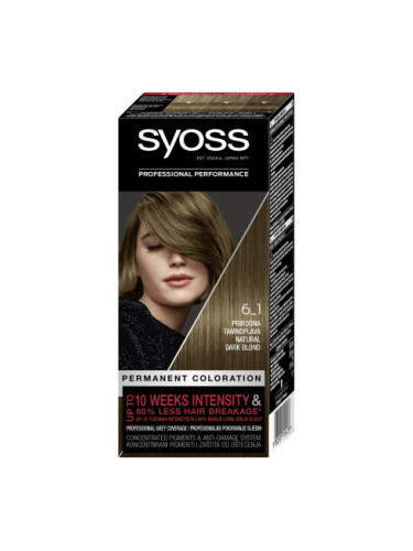 Syoss боя за коса - Permanent Coloration - 6_1 Dark Brown