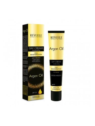 Revuele дневен крем против бръчки - Argan Oil Moisturizing Day Face Cream Anti-Wrinkle