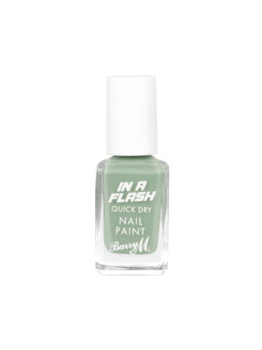 Barry M In A Flash Quick Dry Nail Paint - Go Go Green