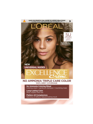 L’Oréal Paris боя за коса - EXCELLENCE Nudes - 5U Universal Light Brown