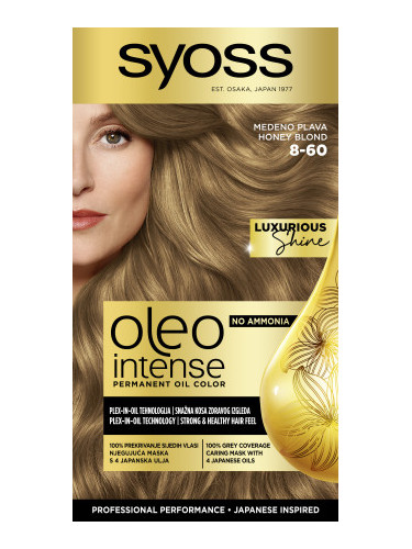 Syoss боя за коса - Oleo Intense Permanent Oil Color - 8-60 Honey Blond