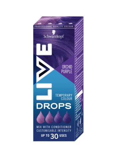 Schwarzkopf боя за коса - Live Color Drops - Orchid Purple