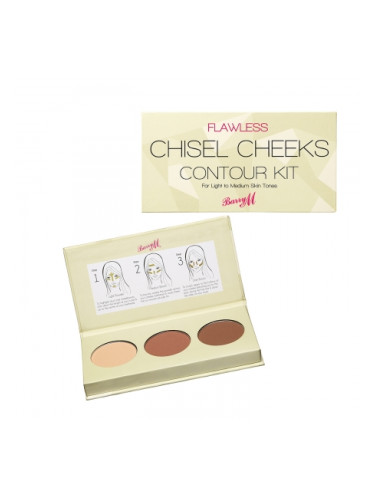 Barry M контурираща палитра - Chisel Cheeks Contour Kit - Light/Medium