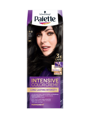 Schwarzkopf Palette боя за коса - Intensive Color Creme - 1-0 Black