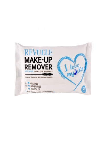 Revuele мокри кърпички за очи и лице - I Love My Skin Wet Wipes For Eyes And Face