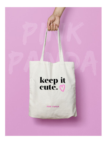 PINK PANDA тоте чанта - Keep It Cute Tote Bag