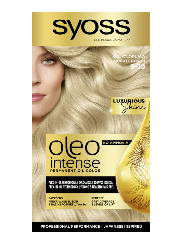 Syoss боя за коса - Oleo Intense Permanent Oil Color  - 9-10 Bright Blond