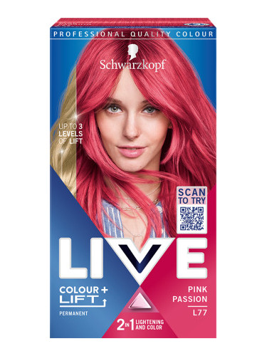 Schwarzkopf боя за коса -  Live Colour + Lift - L77 Pink Passion