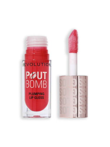 Revolution Pout Bomb Plumping Gloss - Cherry Sheer Red