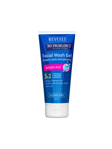 Revuele измивен гел против акне - No Problem Washing Gel Anti-Acne & Pimples With Salicylic Аcid