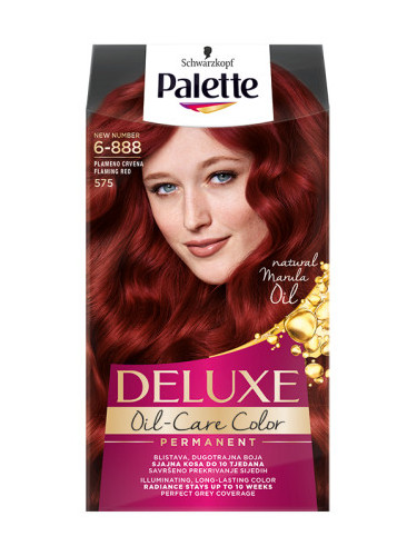 Schwarzkopf Palette боя за коса - Deluxe - 6-888 Flaming Red