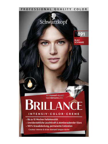 Schwarzkopf Brillance боя за коса - Intensive Color Cream - 891 Blue Black