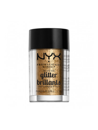 NYX Professional Makeup блясък за лице и тяло - Face & Body Glitter – Bronze (GLI08)