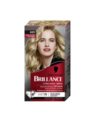 Schwarzkopf Brillance боя за коса - Intensive Color Cream - 825 Beige Blond