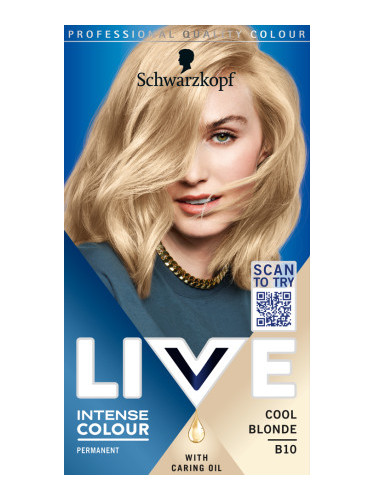 Schwarzkopf боя за коса - Live Intense Colour - B10 Cool Blonde