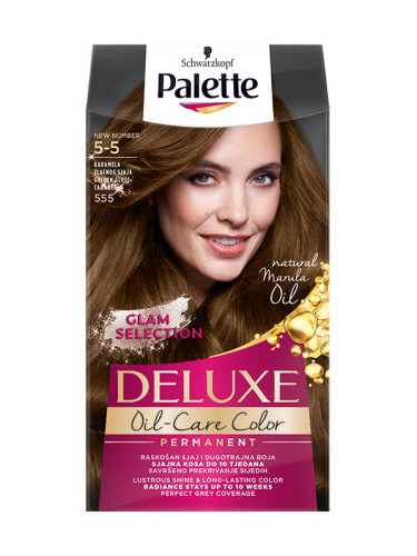 Schwarzkopf Palette боя за коса - Deluxe - 5-5 Golden Gloss Caramel