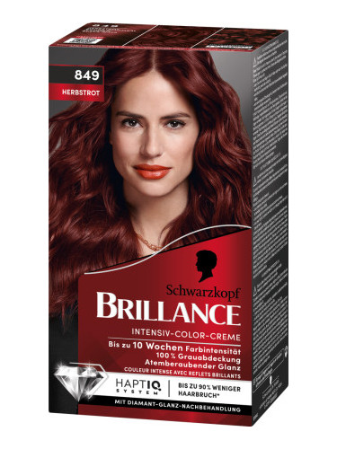 Schwarzkopf Brillance - боя за коса - 849  Autumn Red Brown