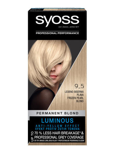 Syoss боя за коса - Permanent Coloration - 9_5 Frozen Pearl Blond