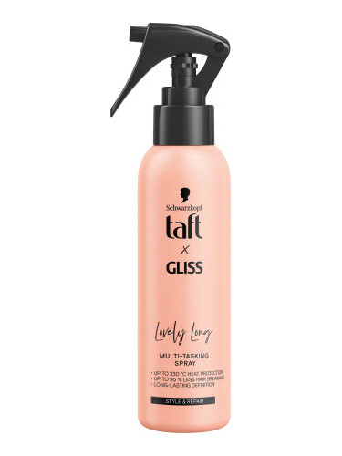 Schwarzkopf Taft x Gliss спрей за коса - Multi-Tasking Spray - Lovely Long