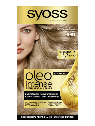 Syoss боя за коса - Oleo Intense Permanent Oil Color - 8-68 Pale Sand