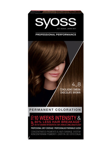 Syoss боя за коса - Permanent Coloration - 4_8 Chocolate Brown