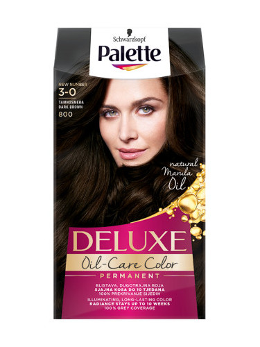 Schwarzkopf Palette боя за коса - Deluxe - 3-0 Dark Brown