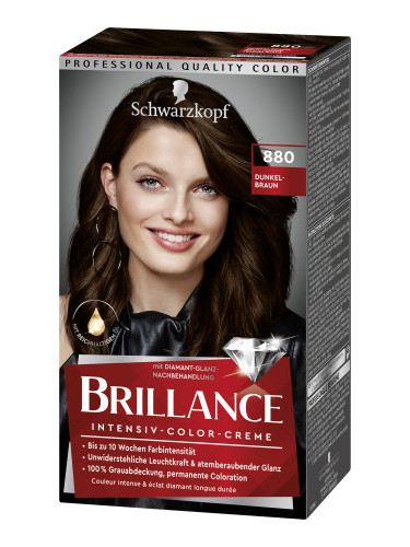 Schwarzkopf Brillance боя за коса - Intensive Color Cream - Dark Brown