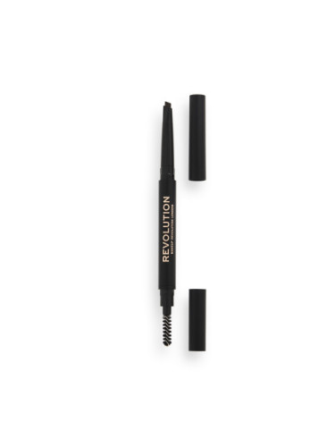 Revolution Duo Brow Definer Pencil - Dark Brown