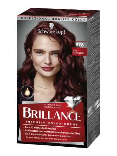 Schwarzkopf Brillance боя за коса - Intensive Color Cream - 876 Noble Mahogany