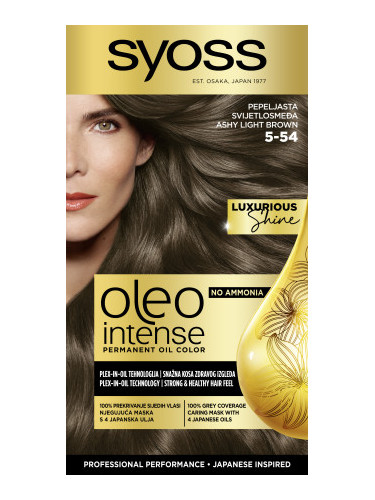 Syoss боя за коса - Oleo Intense Permanent Oil Color - 5-54 Ashy Light Brown