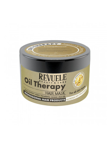 Revuele маска за коса - Hair Mask With Oil Therapy With Argan Oil, Macadamia, Coconut And Shea Butter