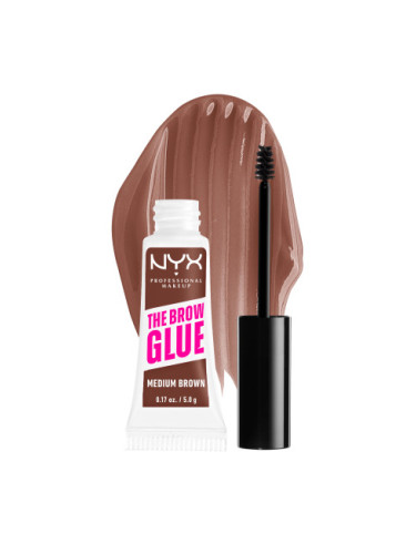 NYX Professional Makeup Brow Glue Instant Brow Styler - Medium Brown (TBG03)