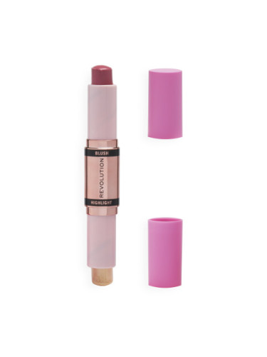 Revolution Blush & Highlight Stick - Mauve Glow