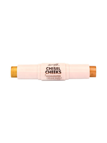 Barry M Chisel Cheeks Highlighter Cream Duo - 2 Gold/Brown