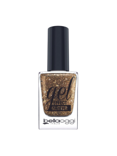 bellaoggi Gel Effect Glitter Nail Polish - Funky Gold