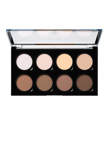 NYX Professional Makeup палитра за контуриране - Highlight & Contour Pro Palette (HCPP01)