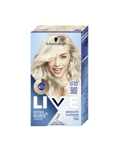 Schwarzkopf боя за коса - Live intense Bleach - 00A Absolute Platinum