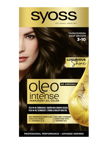 Syoss боя за коса - Oleo Intense Permanent Oil Color - 3-10 Deep Brown